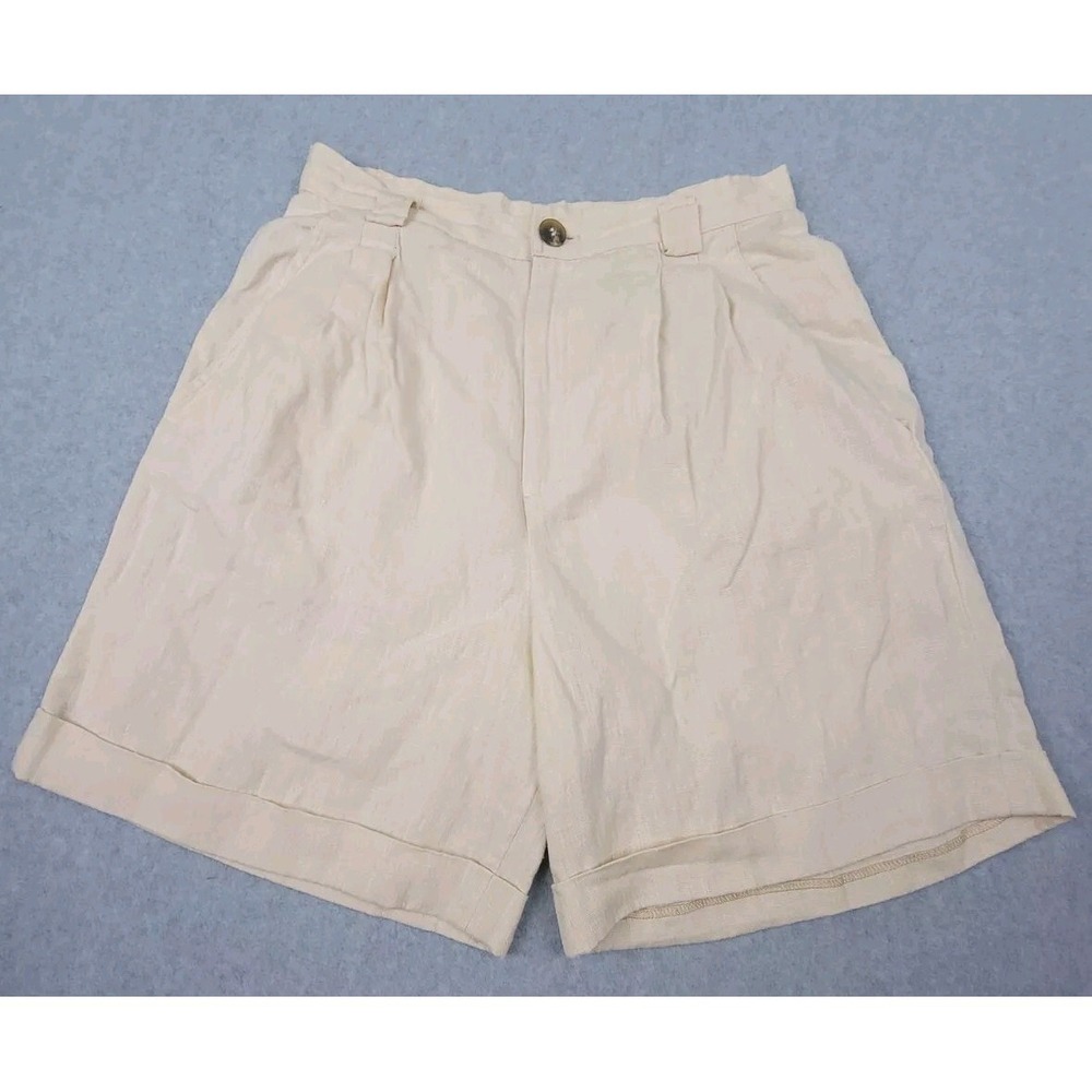 American Apparel Linen Shorts Boho Breathable Lightweight Large Made In USA